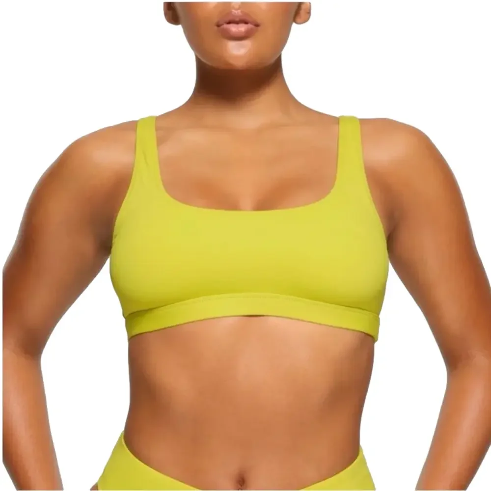 Skims XXS SWIM TANK BIKINI TOP Citrus Yellow NWT